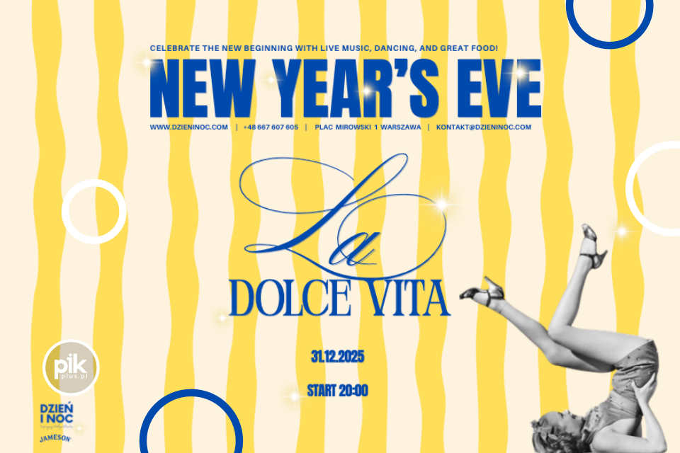 Sylwester w Dzień i Noc - Hala Mirowska | Sylwester 2025/2026 w Warszawie