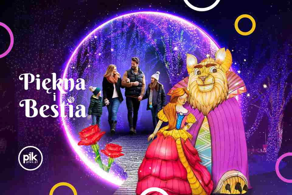 Garden of Lights - Piękna i Bestia | Ogród Świateł w Warszawie