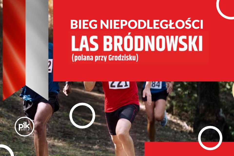 Bieg Niepodległości w Lesie Bródnowskim