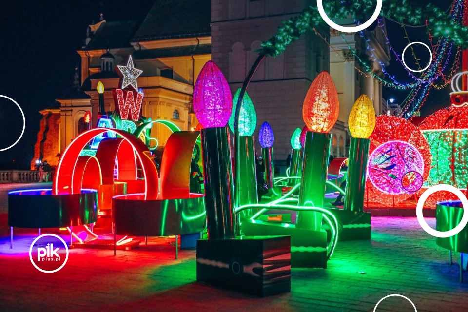 Świąteczne iluminacje w Warszawie