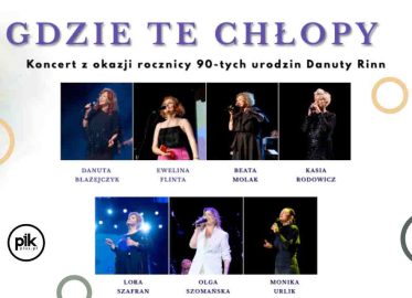 Gdzie te Chłopy | koncert z okazji rocznicy 90-tych urodzin Danuty Rinn - Bilety