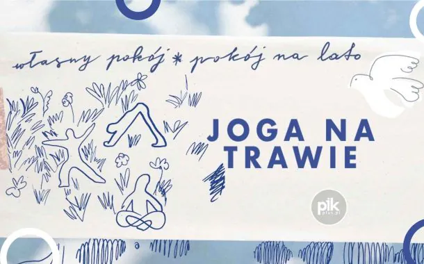 Joga na Trawie w Pokoju na Lato