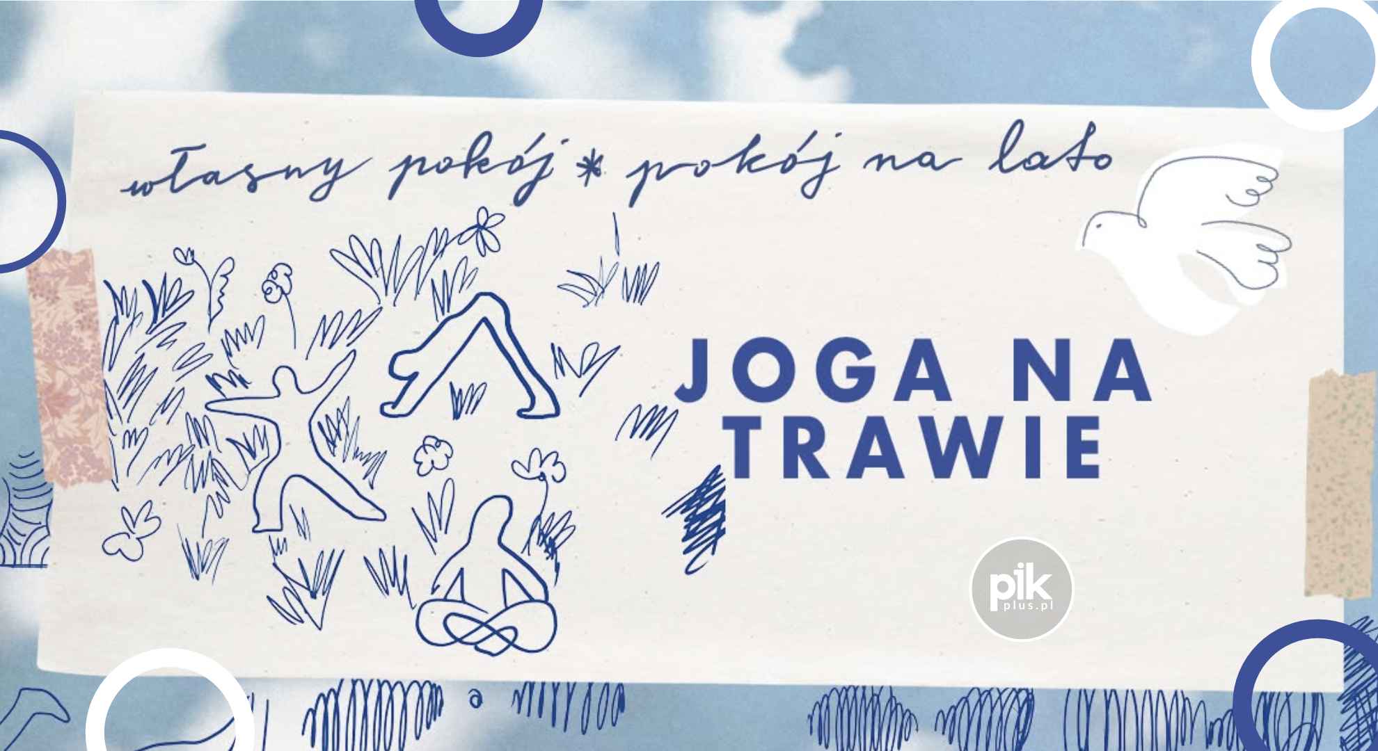 Joga na Trawie w Pokoju na Lato